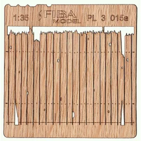   Model Scene PL3-015 Wooden fence 1:35 - type 15 - Deszkakerítés 1/35