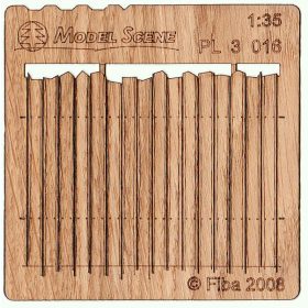   Model Scene PL3-016 Szabálytalan deszkakerítés - vágott forma I. 1/35