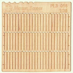   Model Scene PL3-018 Wooden fence 1:35 - type 18 - Deszkakerítés 1/35
