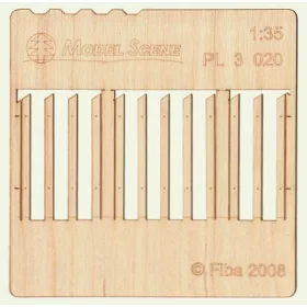   Model Scene PL3-020 Wooden fence 1:35 - type 20 - Deszkakerítés 1/35