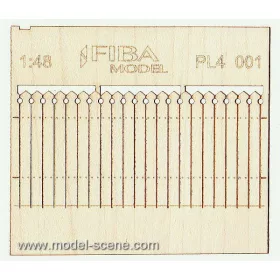   Model Scene PL4-001 Wooden fence 1:48 - type 1 - Deszkakerítés 1/48