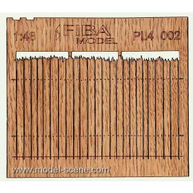   Model Scene PL4-002 Wooden fence 1:48 - type 1 - Deszkakerítés 1/48