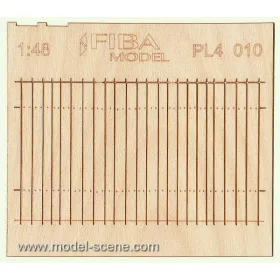   Model Scene PL4-010 Wooden fence 1:48 - type 10 - Deszkakerítés 1/48