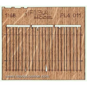   Model Scene PL4-011 Wooden fence 1:48 - type 11 - Deszkakerítés 1/48