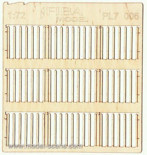 Model Scene PL7-006 Wooden fence 1:72 - type 6 - Deszkakerítés 1/72