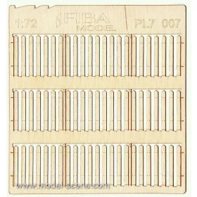   Model Scene PL7-007 Wooden fence 1:72 - type 7 - Deszkakerítés 1/72