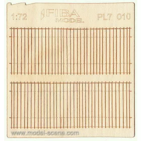   Model Scene PL7-010 Wooden fence 1:72 - type 10 - Deszkakerítés 1/72