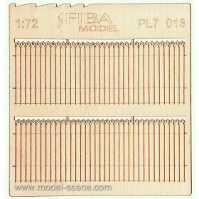   Model Scene PL7-013 Wooden fence 1:72 - type 13 - Deszkakerítés 1/72