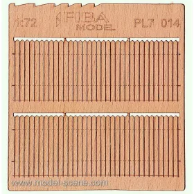   Model Scene PL7-014 Wooden fence 1:72 - type 14 - Deszkakerítés 1/72