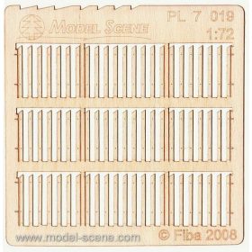   Model Scene PL7-019 Model Scene PL7-019 Wooden fence 1:72 - type 19 - Deszkakerítés 1/72