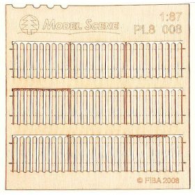   Model Scene PL8-008 Wooden fence 1:87 - type 8 - Deszkakerítés (H0)