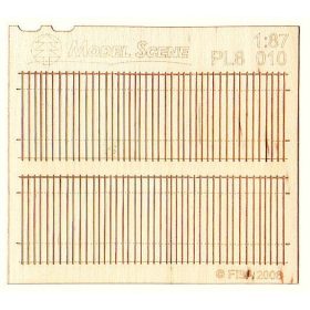   Model Scene PL8-010 Wooden fence 1:87 - type 10 - Deszkakerítés (H0)