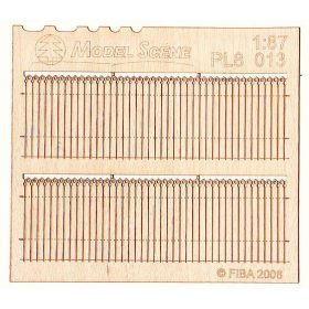   Model Scene PL8-013 Wooden fence 1:87 - type 13 - Deszkakerítés (H0)