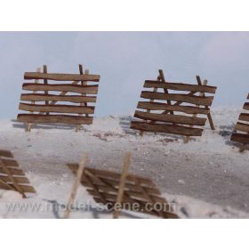   Model Scene PL8-501 Hófogó kerítés, 6 db - Laser-Cut (H0)