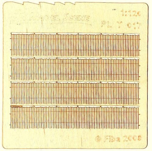 Model Scene PLT-017 Wooden fence 1:120 - type 17 - Deszkakerítés (TT)