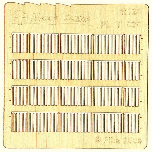 Model Scene PLT-020 Wooden fence 1:120 - type 20 - Deszkakerítés (TT)