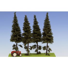   Model Scene SK152 Spruce with short trunk 150 mm (4x) - Magasnövésű fenyőfa, 150 mm (4 db)