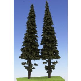   Model Scene SM4250 Spruce with short trunk 250 mm (2x) - Rövid törzsű lucfenyő, 250 mm (2 db)