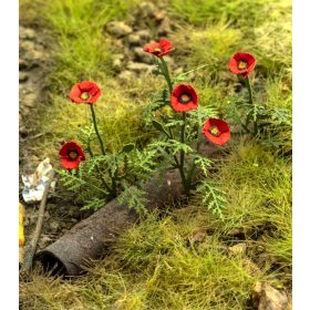 Model Scene VG3-045 Poppies 1:32 / 1:35 - Pipacsok