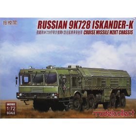   Modelcollect UA72032 Russian 9K728 Iskander-K Cruise Missile MZKT Chassis 1/72 harcjármű makett