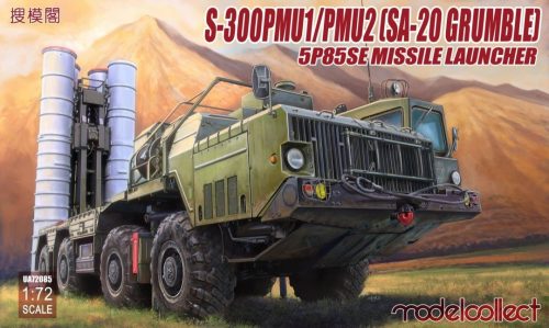 Modelcollect UA72085 Soviet S-300 PMU1/PMU2 (SA-20 Grumble) 5P85SE Missile Launcher 1/72 harcjármű makett