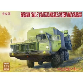  Modellcollect UA72103 Russian "Bal-E" Mobile Coastal Defense Missile Launcher with Kh-35 Anti-ship Cruise Missiles MAZ Chassis early Type 1/72 harcjármű makett