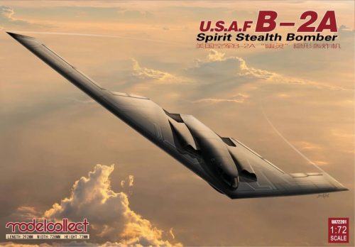 Modelcollect UA72201 USAF B-2A Spirit Stealth Bomber 1/72 repülőgép makett