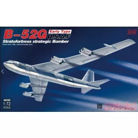   Modelcollect UA72207 B-52G early type U.S.A.F stratofortress strategic bomber Broken Arrow 1966 with B-28 Nuclear bomb 1/72 repülőgép makett