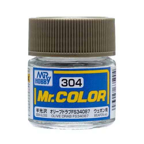 Mr. Hobby - Mr. Color Paint C-304 Olive Drab FS34087 (10ml) (Gunze)