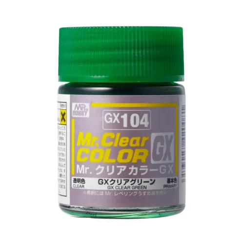 Mr. Hobby - Mr. Color GX Paint (18 ml) Clear Green GX-104 (Gunze)