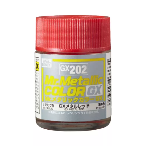 Mr. Hobby - Mr. Color GX Paint (18 ml) Metal Red GX-202 (Gunze)