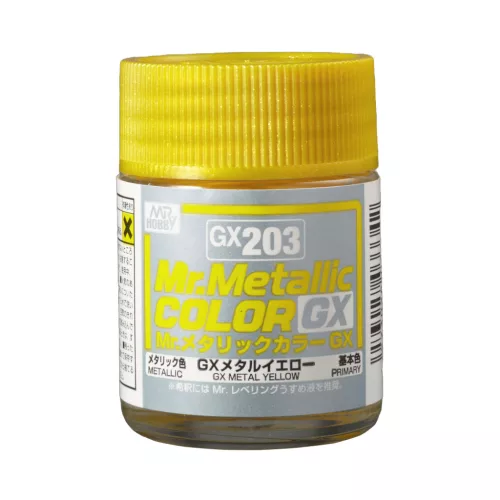 Mr. Hobby - Mr. Color GX Paint-203 (18 ml) Metal Yellow (Gunze)