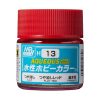 Mr. Hobby - Aqueous Hobby Color Paint (10 ml) Flat Red H-013 (Gunze) matt makettfesték