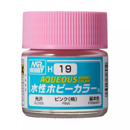 Mr. Hobby - Aqueous Hobby Color Paint (10 ml) Pink H-019 (Gunze) fényes makettfesték