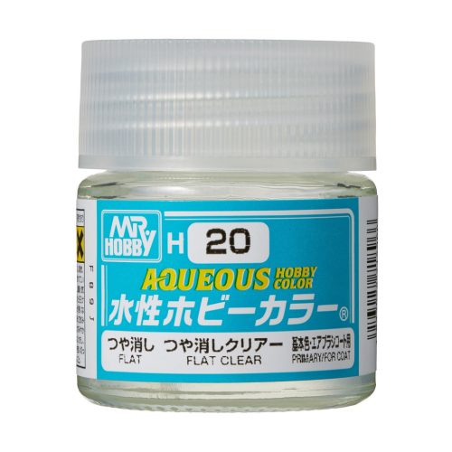 Mr. Hobby - Aqueous Hobby Color Paint (10 ml) Flat Clear H-020 (Gunze) makettfesték