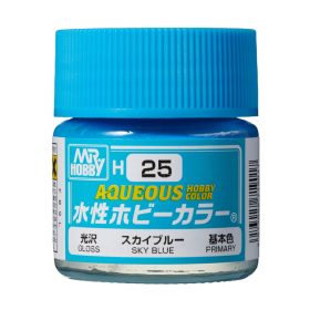   Mr. Hobby - Aqueous Hobby Color Paint (10 ml) Sky Blue H-025 (Gunze) fényes makettfesték