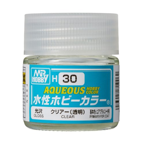 Mr. Hobby - Aqueous Hobby Color Paint (10 ml) Clear H-030 (Gunze) áttetsző makettfesték