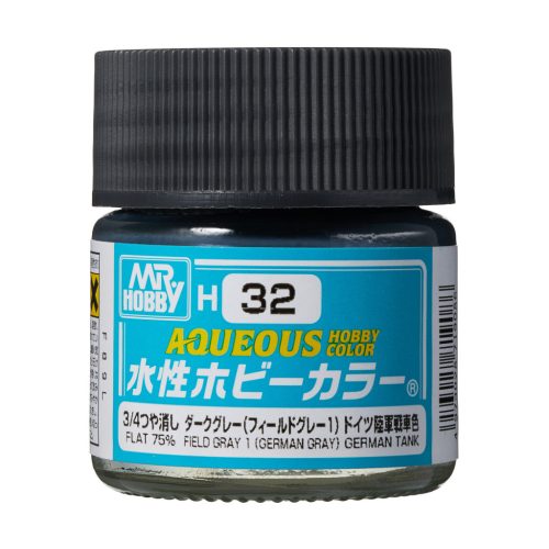 Mr. Hobby - Aqueous Hobby Color Paint (10 ml) Field Gray (1) H-032 (Gunze) matt makettfesték