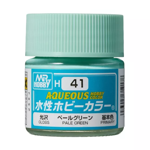 Mr. Hobby - Aqueous Hobby Color Paint (10 ml) Pale Green H-041 (Gunze) fényes makettfesték