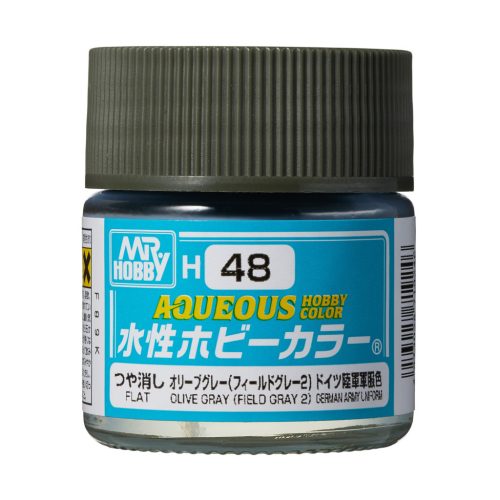 Mr. Hobby - Aqueous Hobby Color Paint (10 ml) Field Gray (2) H-048 (Gunze) matt makettfesték