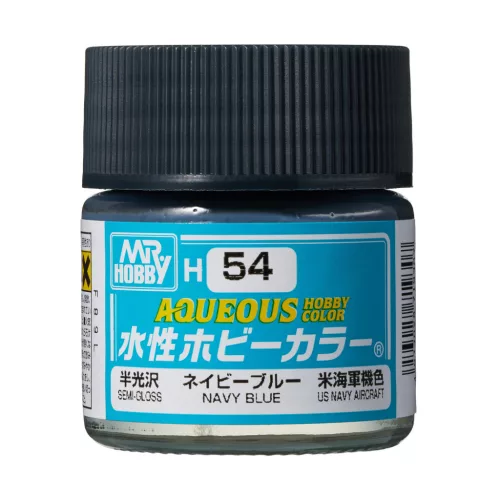 Mr. Hobby - Aqueous Hobby Color Paint (10 ml) Navy Blue H-054 (Gunze) selyemfényű makettfesték