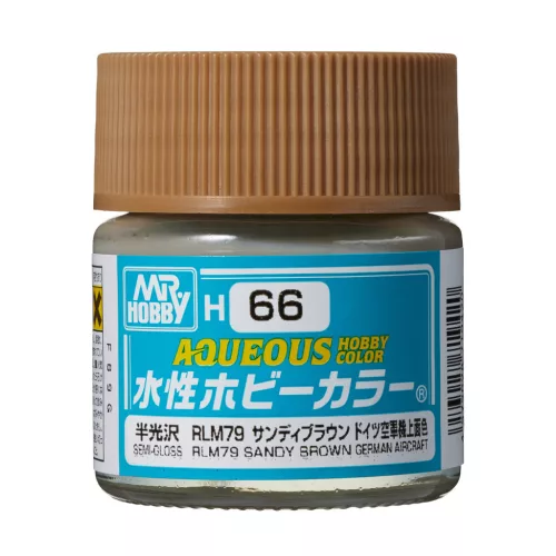 Mr. Hobby - Aqueous Hobby Color Paint (10 ml) RLM79 Sandy Brown H-066 (Gunze) selyemfényű makettfesték