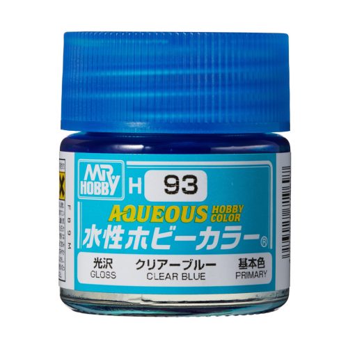 Mr. Hobby - Aqueous Hobby Color Paint (10 ml) Clear Blue H-093 (Gunze) áttetsző makettfesték