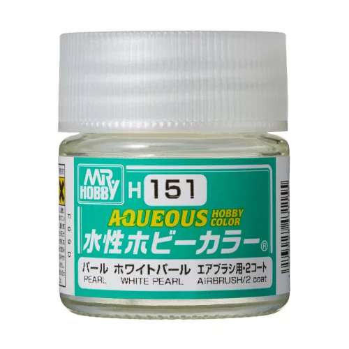 Mr. Hobby - Aqueous Hobby Color Paint (10 ml) White Pearl H-151 (Gunze) gyöngyház makettfesték