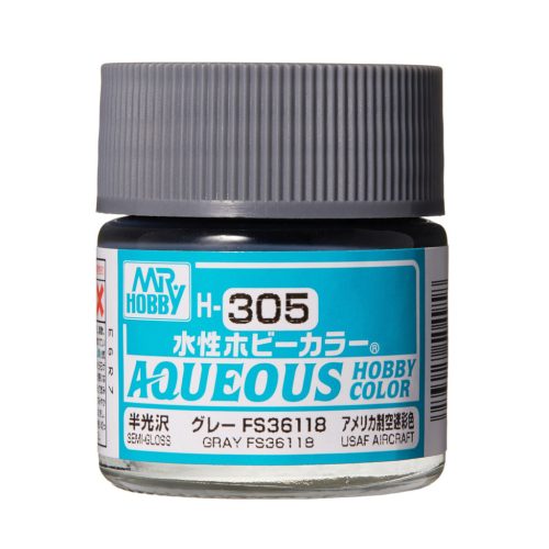Mr. Hobby - Aqueous Hobby Color Paint (10 ml) Gray FS 36118 H-305 (Gunze) selyemfényű makettfesték