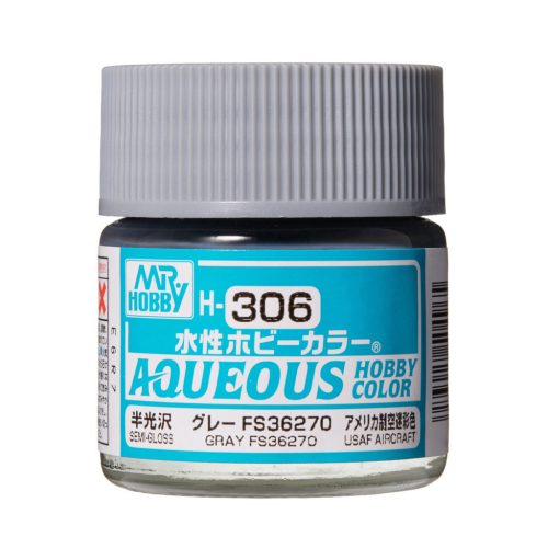 Mr. Hobby - Aqueous Hobby Color Paint (10 ml) Gray FS 36270 H-306 (Gunze) selyemfényű makettfesték