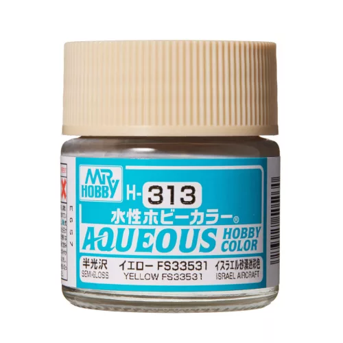 Mr. Hobby - Aqueous Hobby Color Paint (10 ml) Yellow FS 33531 H-313 (Gunze) selyemfényű makettfesték