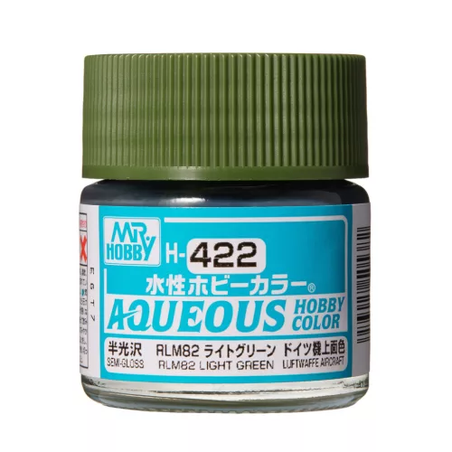Mr. Hobby - Aqueous Hobby Color Paint (10 ml) RLM82 Light Green H-422 (Gunze) selyemfényű makettfesték