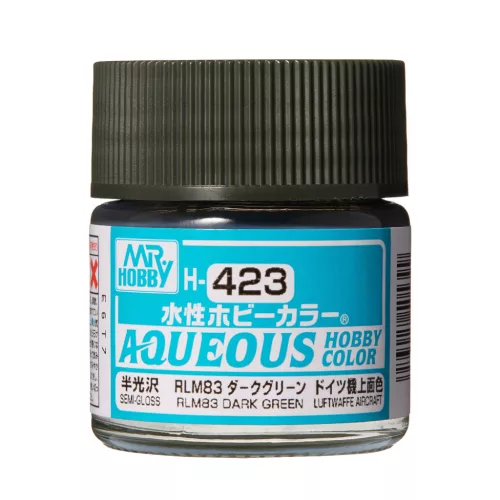 Mr. Hobby - Aqueous Hobby Color Paint (10 ml) RLM83 Dark Green H-423 (Gunze) selyemfényű makettfesték
