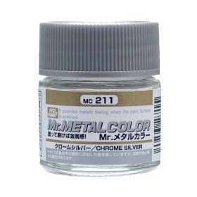   Mr. Hobby - Mr. Metal Color Paint MC-211 Chrome Silver (10ml) (Gunze) - polírozható makettfesték
